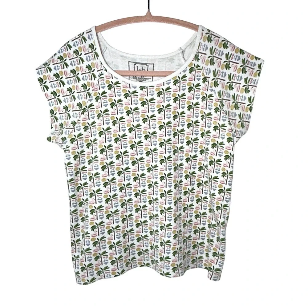 Lila + Hayes Girl‎ Beach Theme Short Sleeve Tee Shirt sz. 12 100% Pima Cotton